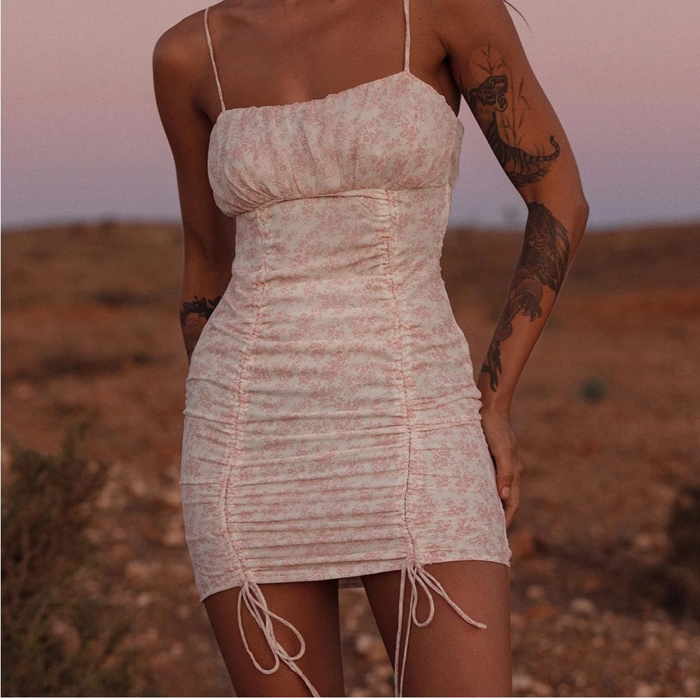 Princess Polly Blush Floral Mini Dress
